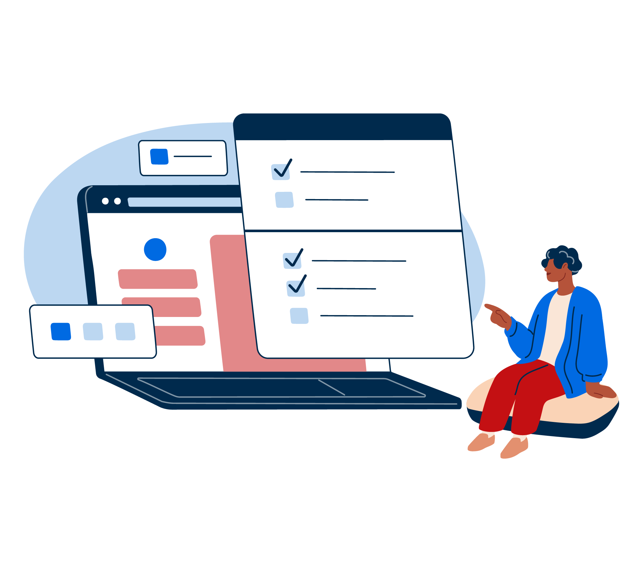 a voter reaching out to contact BallotReady